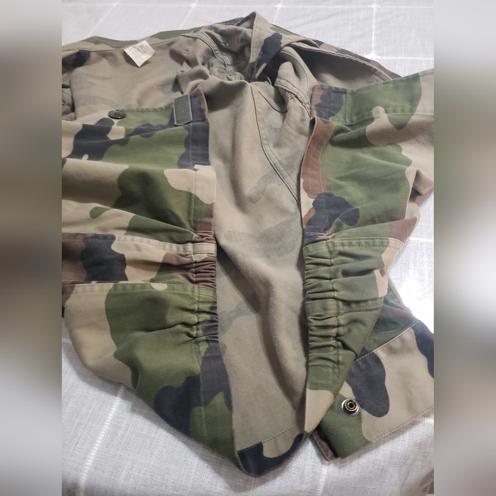 Women's Spiked Camouflage Military Jacket, Size M - Picture 15 of 17
